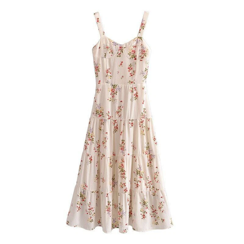 Women’s Boho vintage Evening Party Beach Dresses check size charts